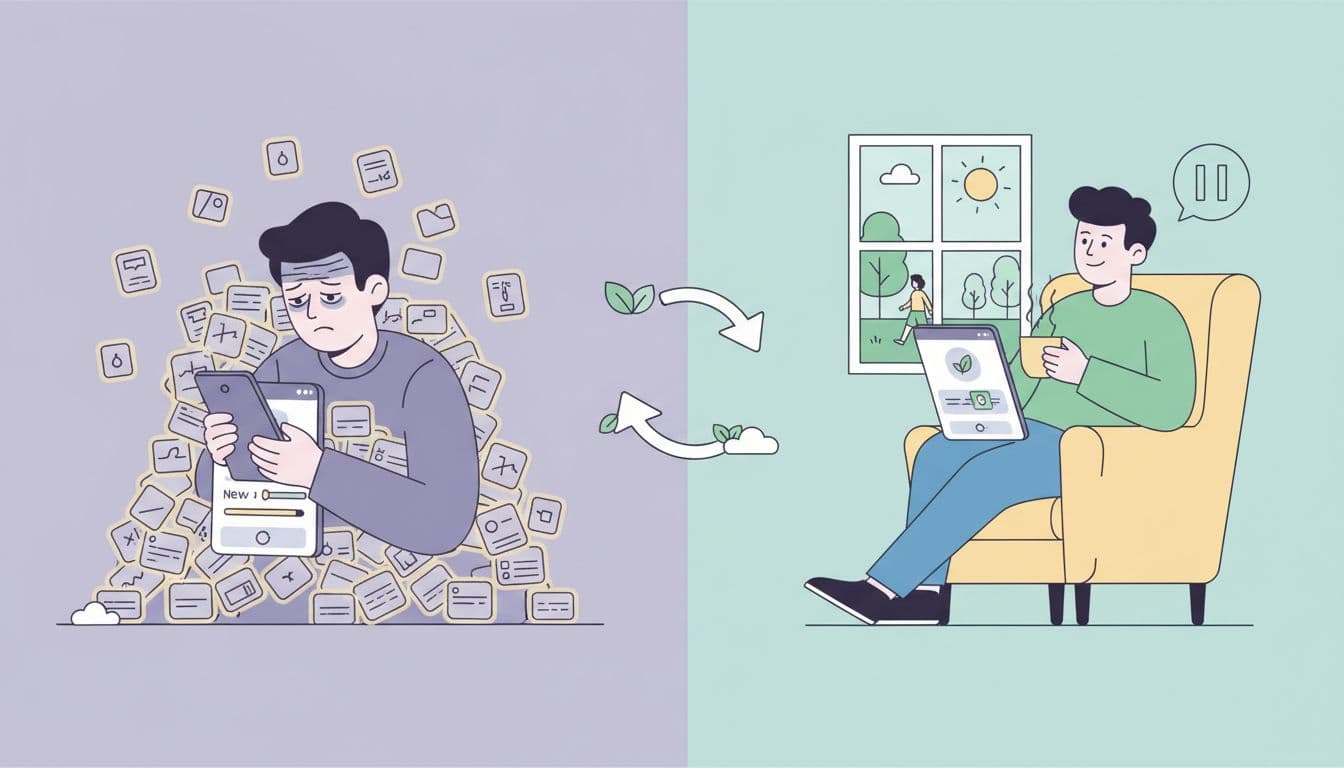 Illustration showing burnout vs balanced spaced repetition study