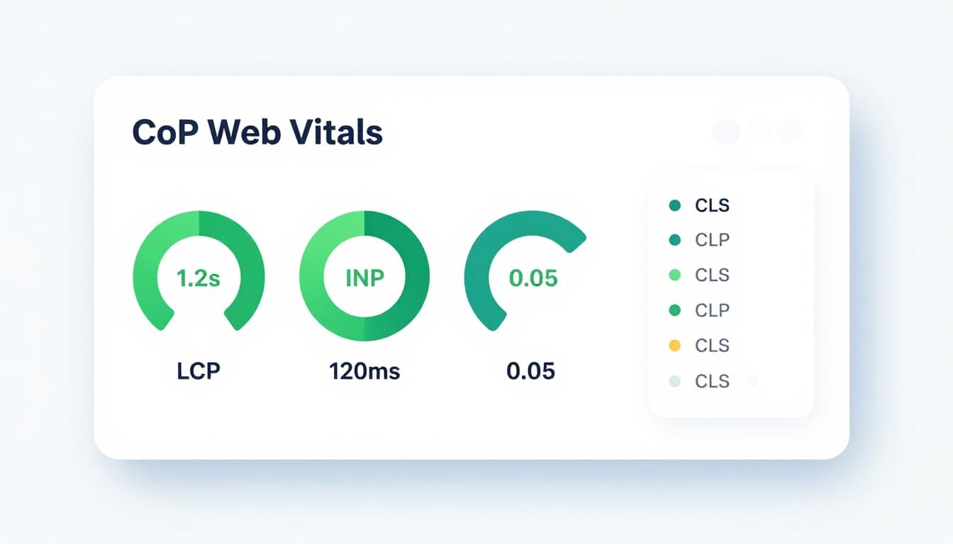 Core Web Vitals dashboard illustration