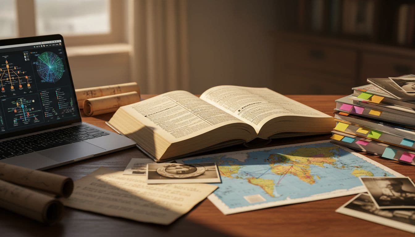 wooden linguists desk antique dictionary laptop 3e6acfeb