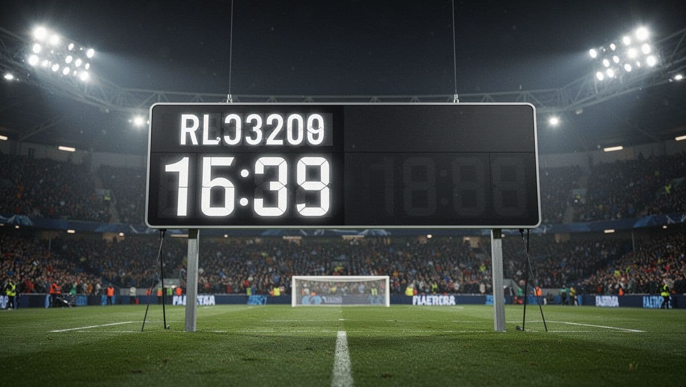 A digital sports graphic displays a six to zero score in favor of Canada, set against a blurred stadium pitch background. The professional broadcast layout emphasizes the team's total match dominance.