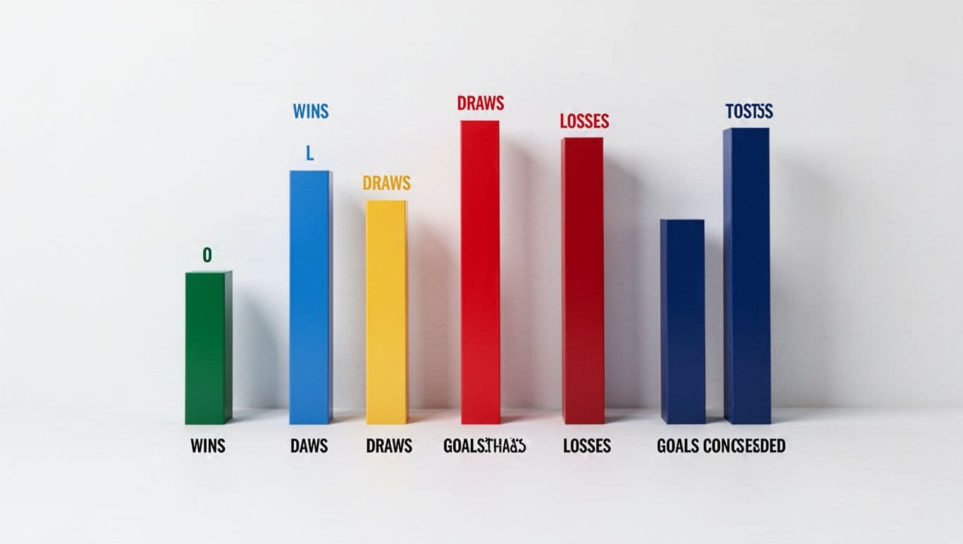 Simple bar graph shows Persita's wins, draws, losses, goals for and against on white background.
