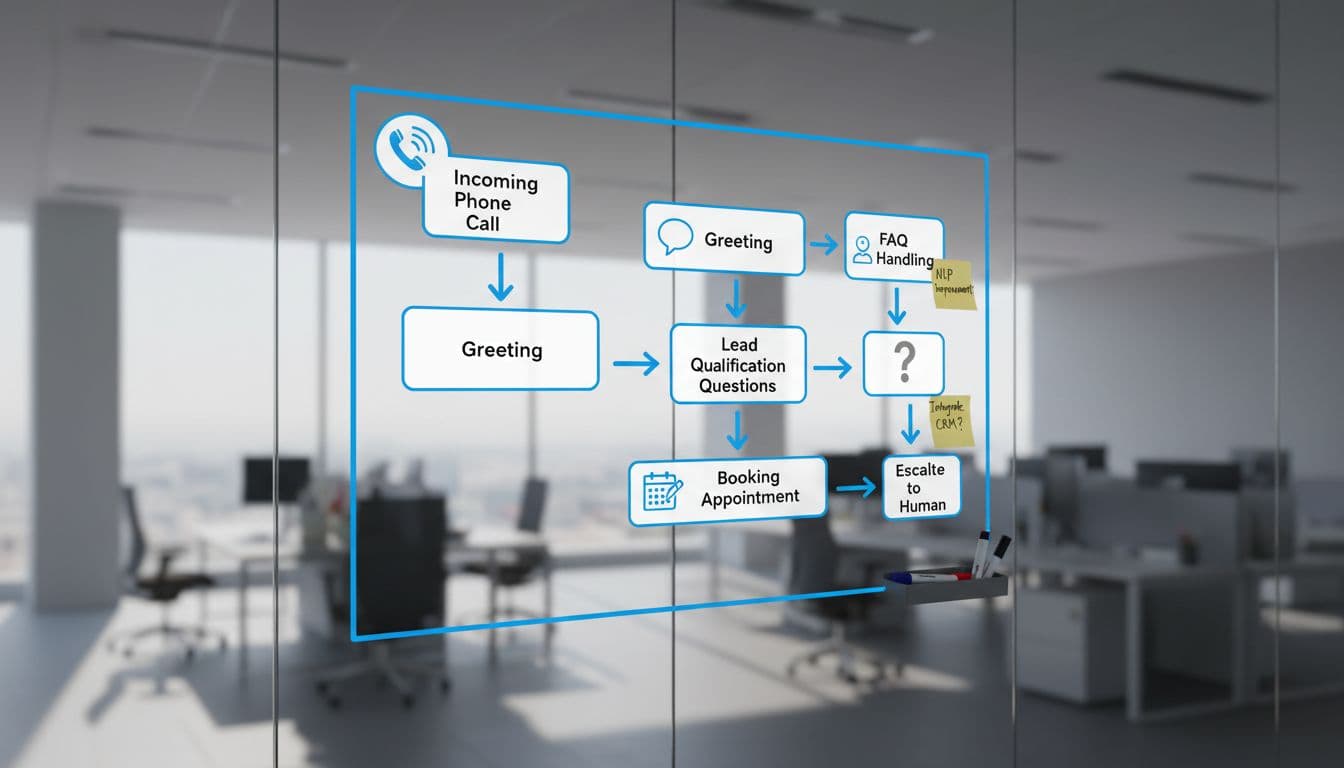 AI voice agent call flow workflow diagram
