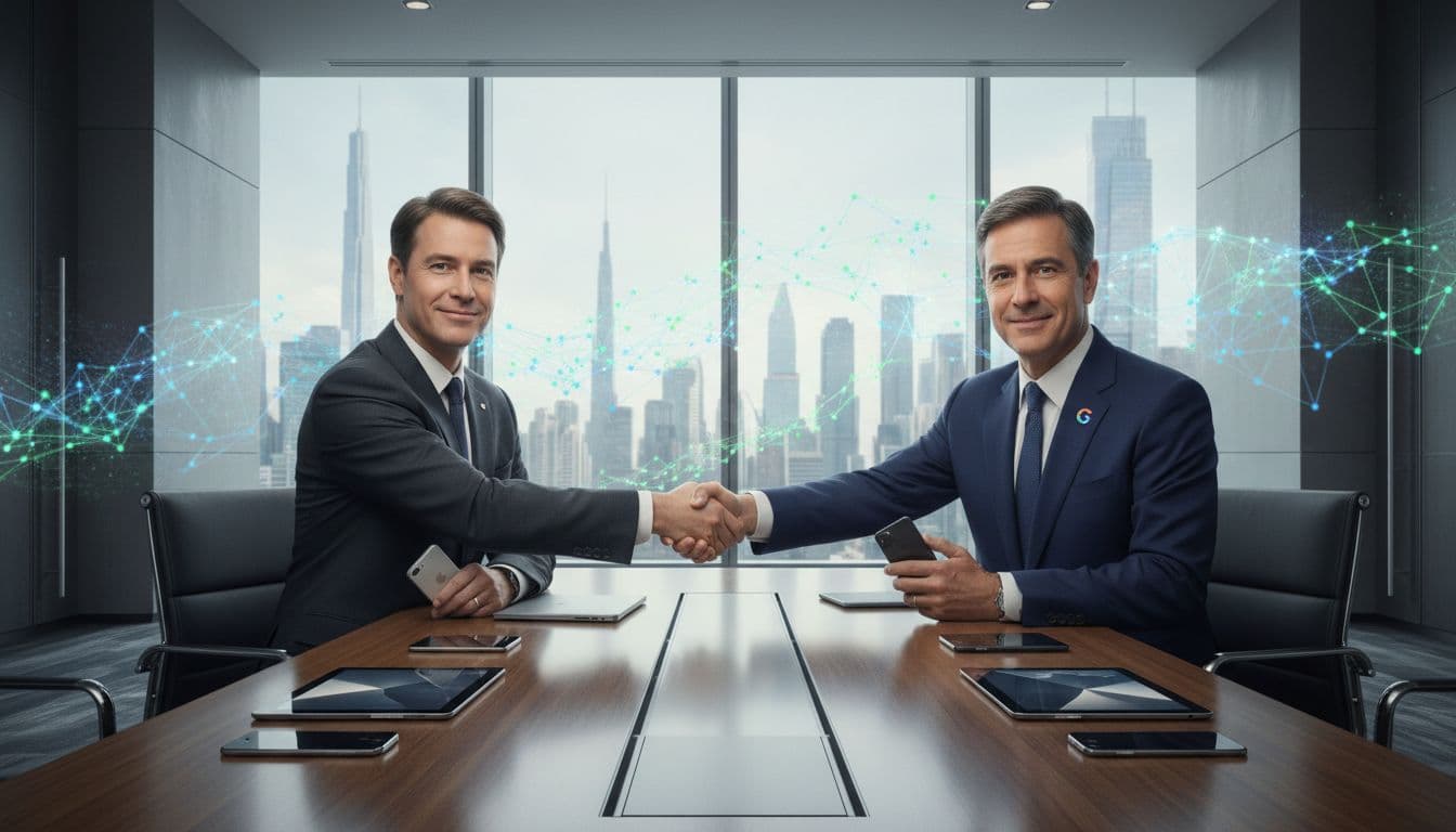 Apple and Google symbolically “meet in the middle” as the AI partnership becomes official