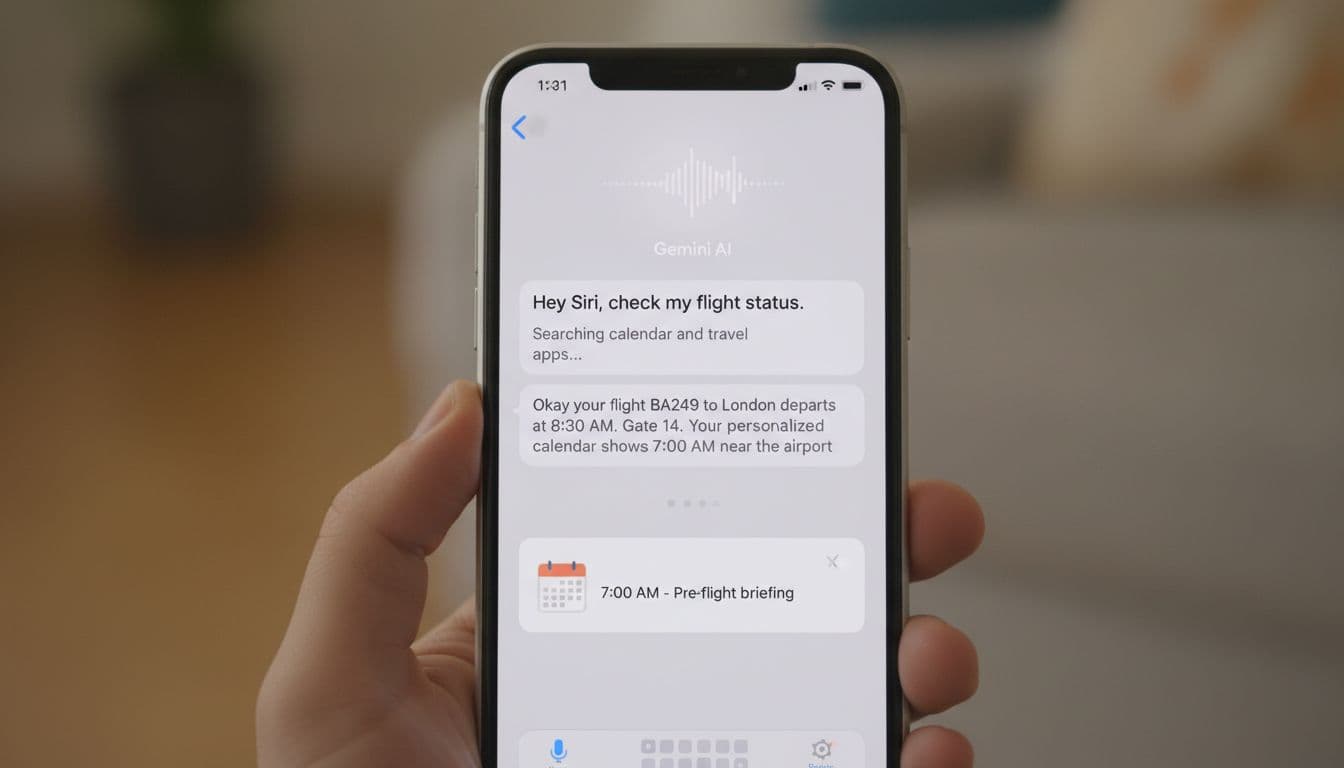 A more conversational Siri is the real-world face of the Gemini partnership