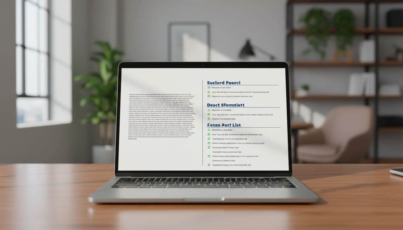 Messy text versus a clean outline layout, created with AI.