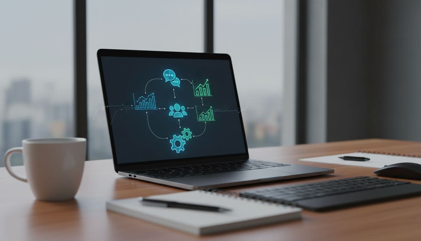 Modern AI tools stack on a desk