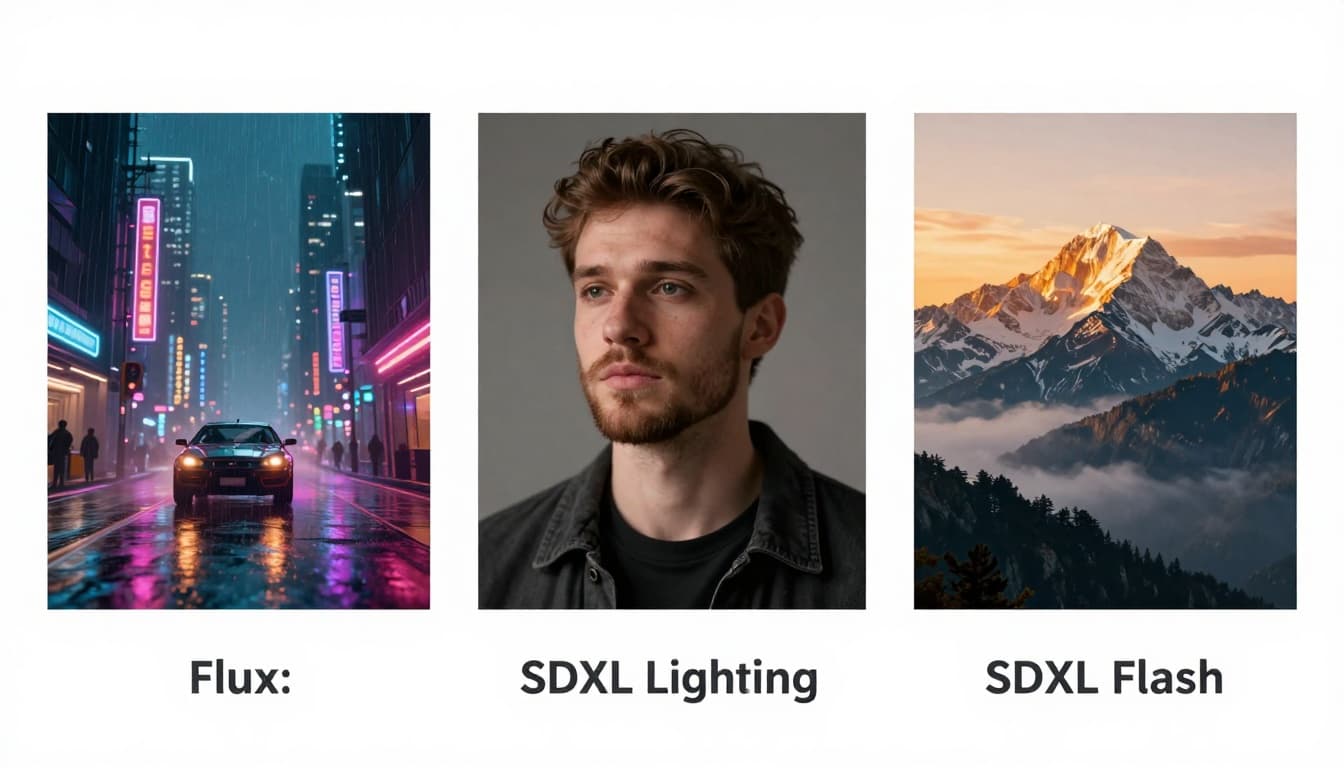 Side-by-side model comparison