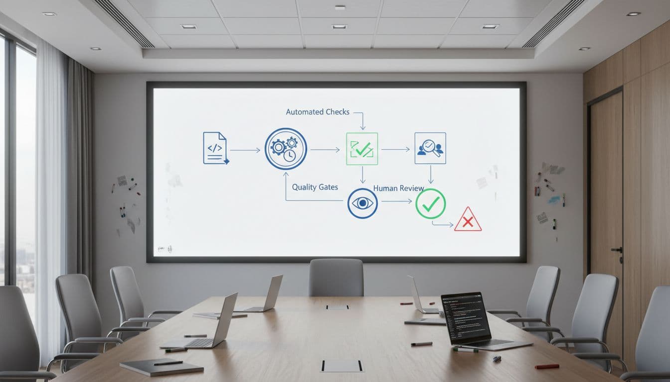 Patch submission pipeline with automated checks and human review
