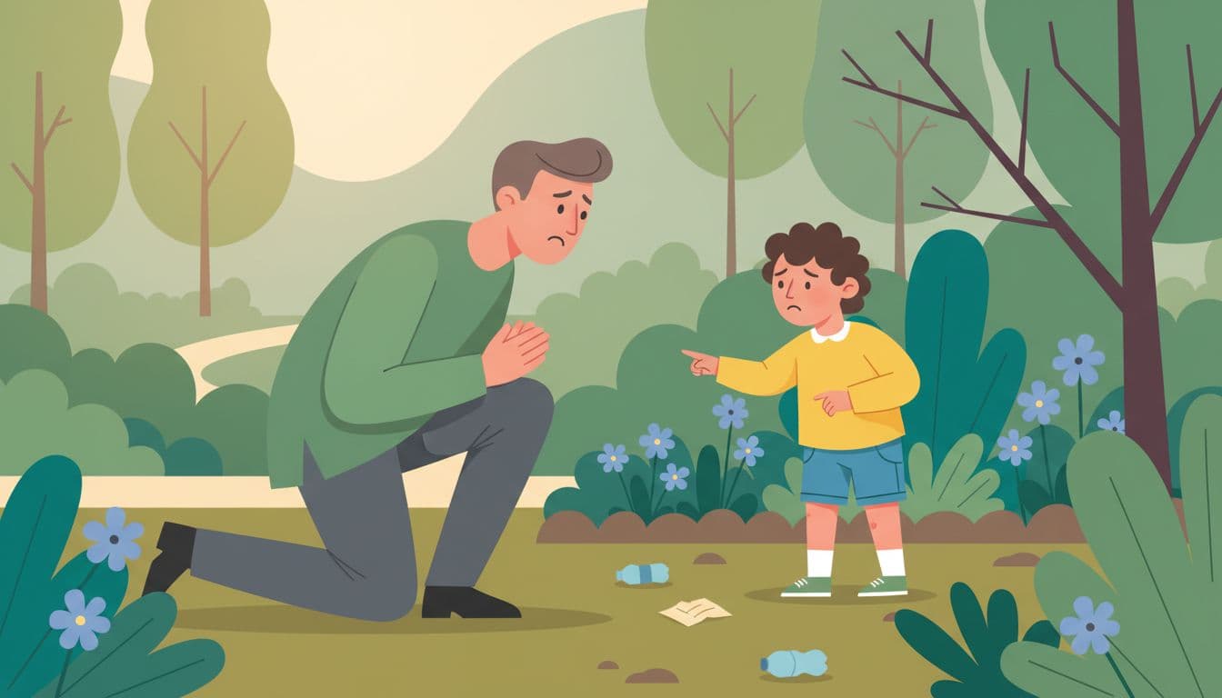 School activity teaching children the importance of protecting the environment