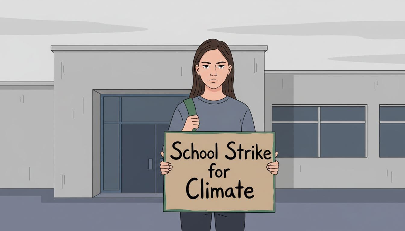 Environmental awareness message written by a child