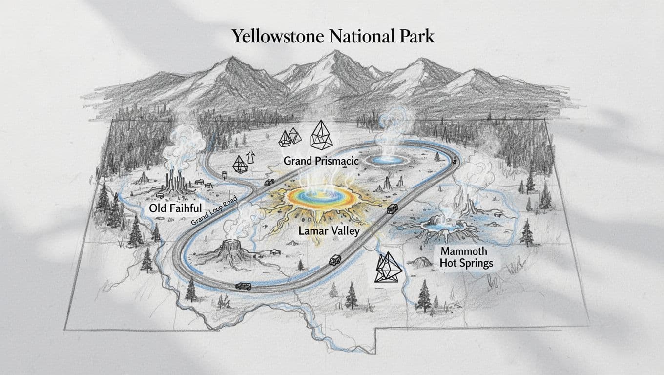 Yellowstone National Park Map: My Best First-Time Stops 2026