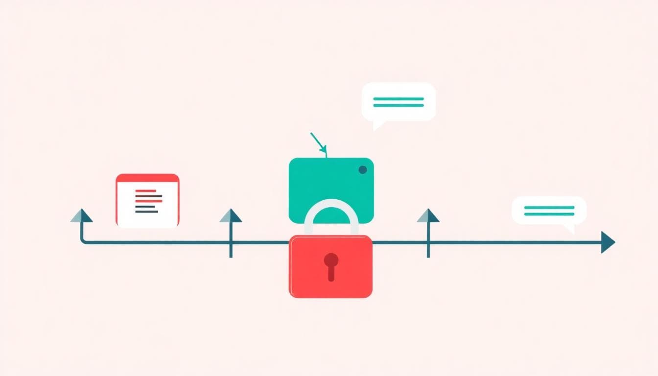 Concept diagram of AI memory injection and persistence across sessions