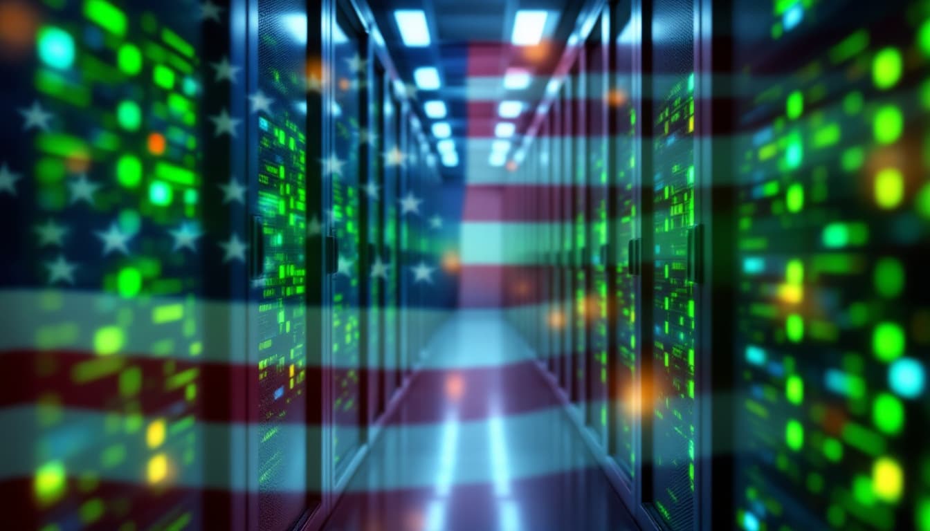 Nvidia’s Jensen Huang, US Export Controls, and the Future of AI Chips 3 AI server racks in a US data center