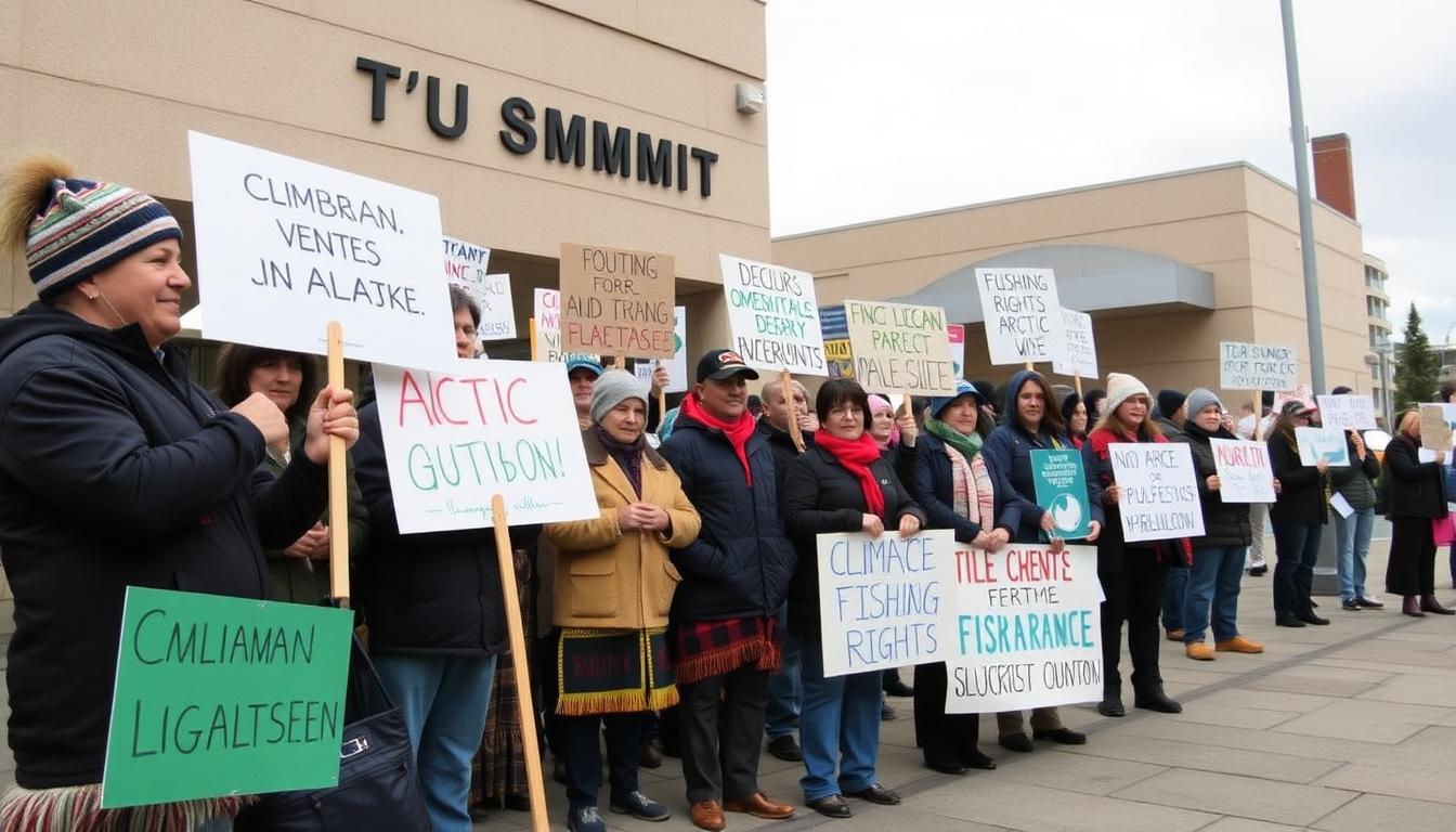 Trump-Putin Alaska Summit: What Happened, What’s Next? 4 Inside article: Alaskan indigenous and environmental groups at summit protest