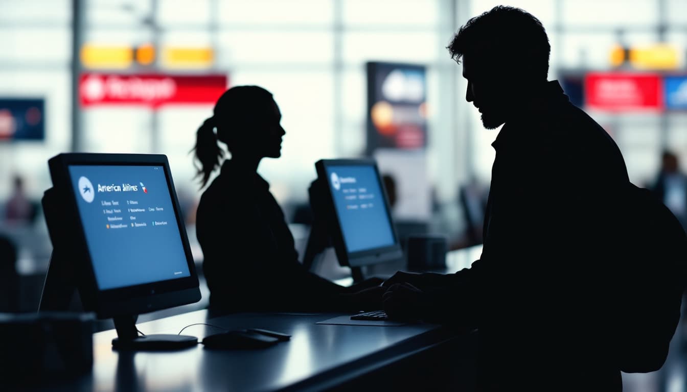 American Airlines Permanently Cancels DFW–EUG Route, Offers Refunds 3 Customer getting rebooking help at an airline service counter
