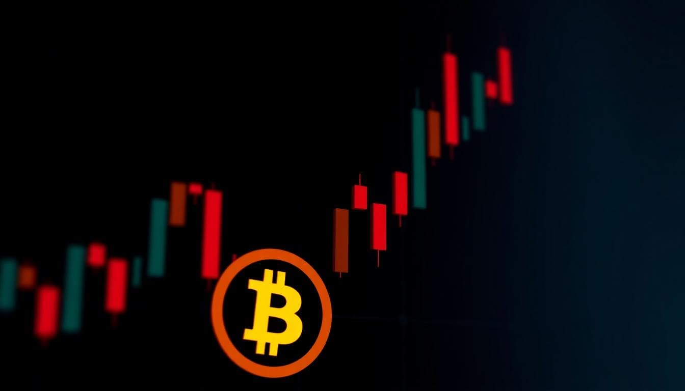 Bitcoin price breaking above $120,000 resistance on a candlestick chart