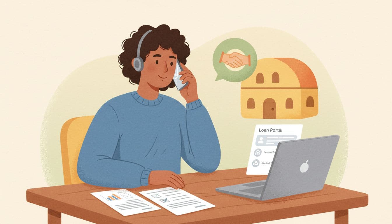 Borrower calling a loan servicer for help with IBR discharge