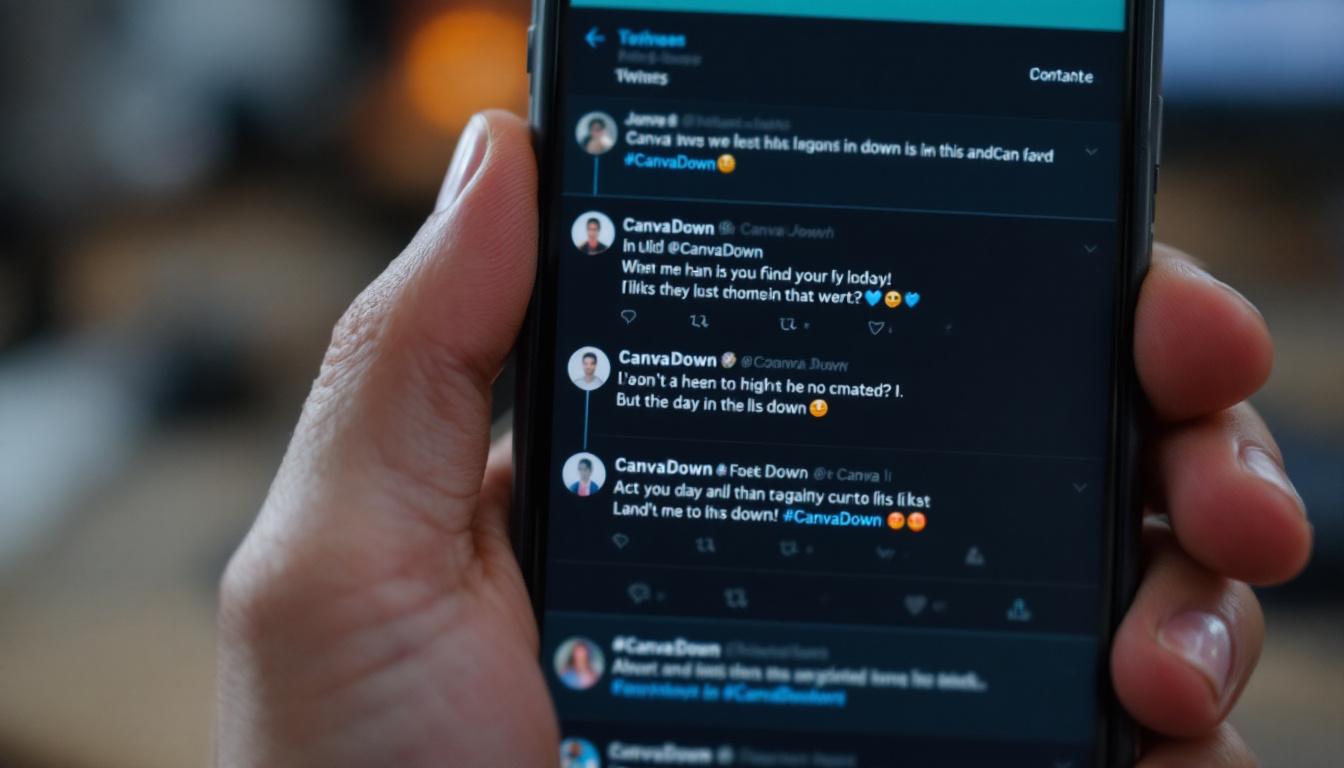 Canva Outage: How a Tech Glitch Halted Creativity Around the World 3 Inside Article Image 2: Social media explodes with #CanvaDown posts