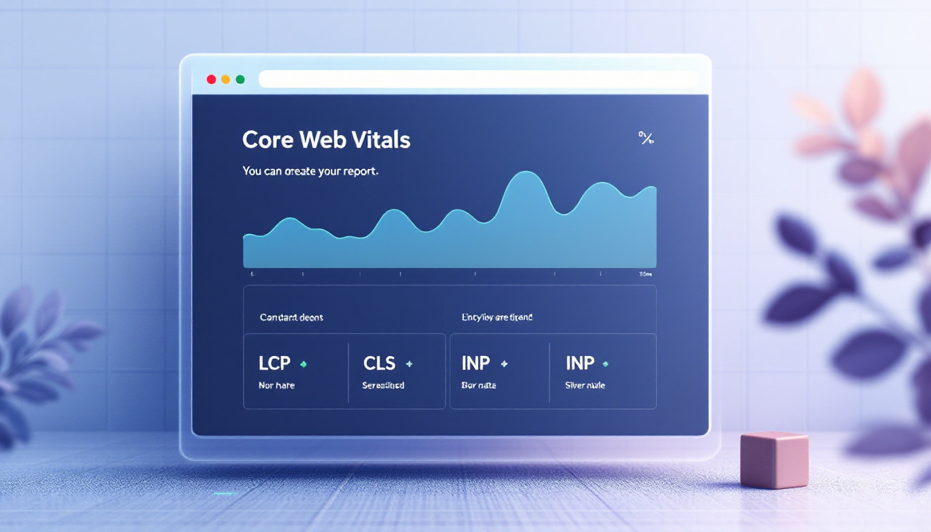 Core Web Vitals metrics chart for a WordPress site
