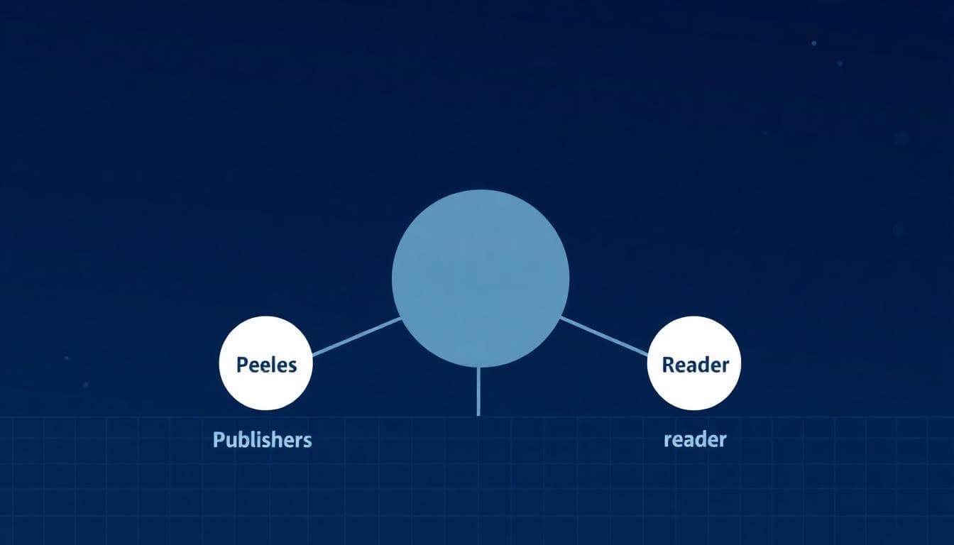 Marvel Comics Joins GlobalComix Digital Platform 4 Icons of publishers, creators, and readers connected around a platform hub