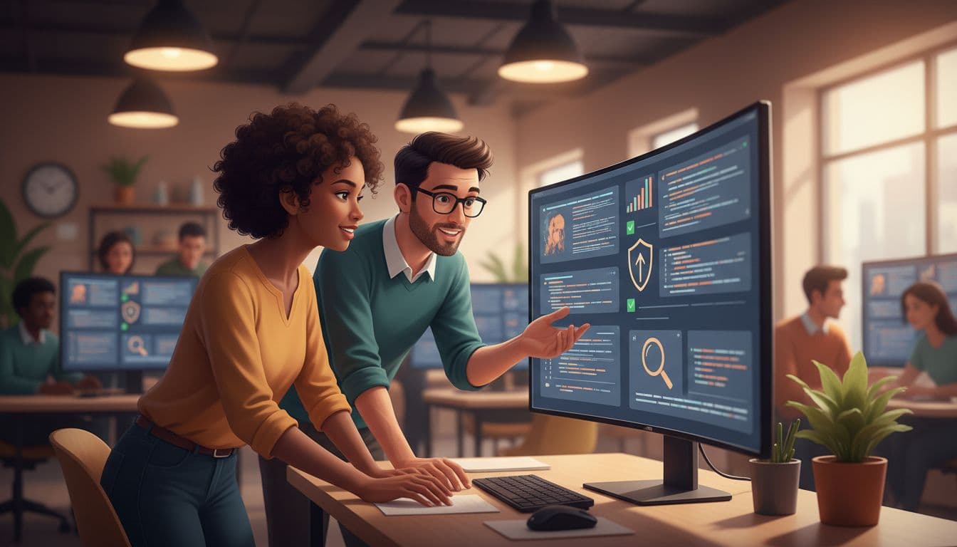 Reflection AI Reportedly Raises $2 Billion to Accelerate Enterprise AI Agents 4 Team reviewing AI outputs with verification and guardrails in a modern office
