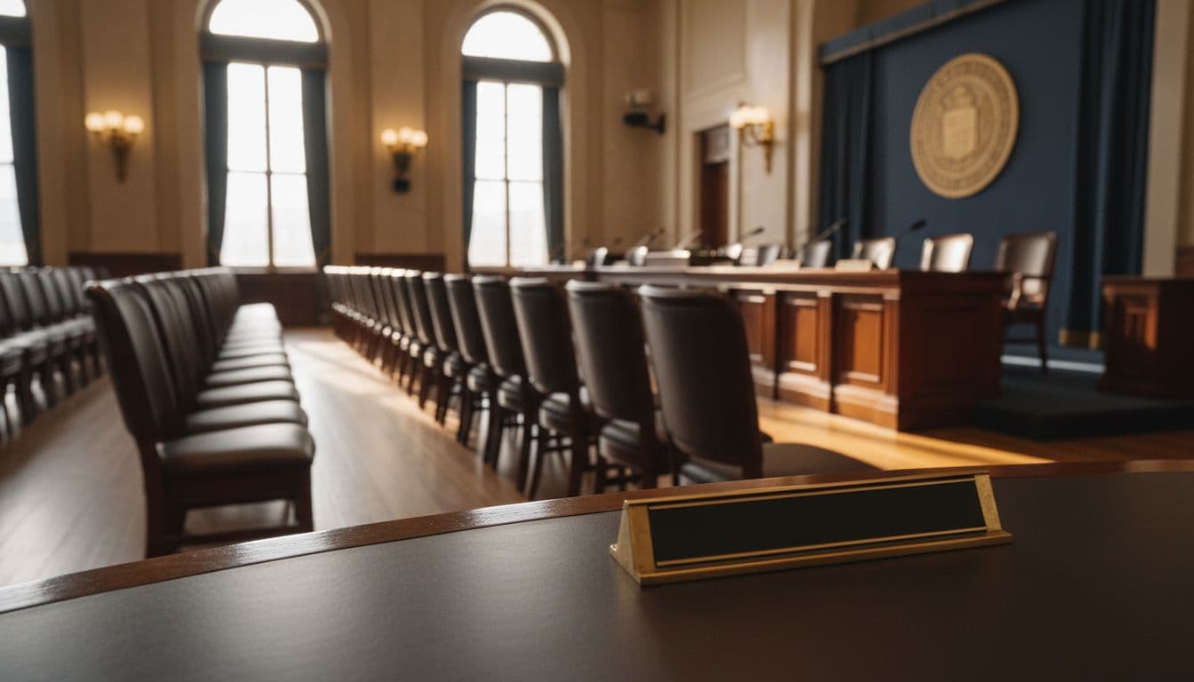 What the Newly Released Epstein Emails Say About Trump and Why Congress Cares 3 Congressional hearing room with empty microphones