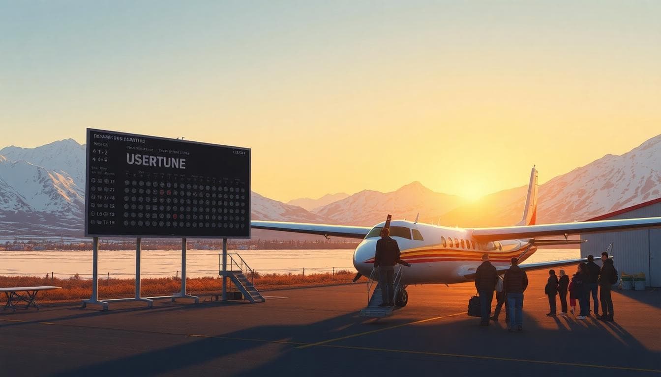 Rural airport scene illustrating Essential Air Service strain