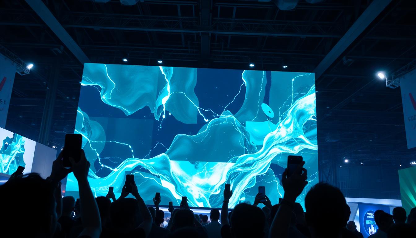 Doctor Doom Hype Surges After Shanghai Expo Teases: What RDJ Rumors Mean for Marvel’s Next Era 2 Fans filming a massive LED screen at an expo showing emerald and silver villain visuals