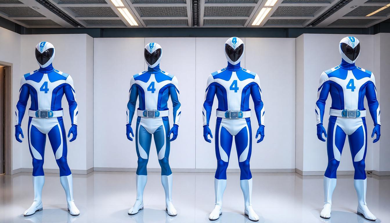 Designing 'The Fantastic Four: First Steps': Bringing Marvel’s First Family to Life 3 Four Superhero Costumes – Retro Meets Futuristic