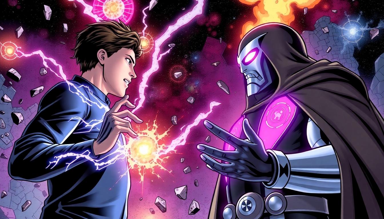 Doctor Doom’s Marvel Debut: Two Big Mysteries Finally Solved 3 Inside Article Image 2: Franklin Richards using powers, Doctor Doom, multiverse fragments