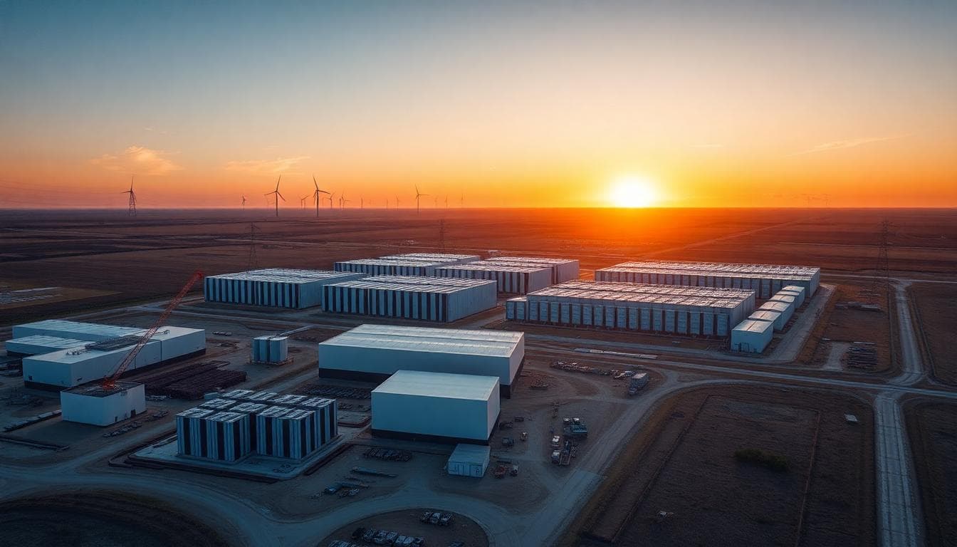 IREN AI data center campus with phased Nvidia GPU deployment in Childress, Texas