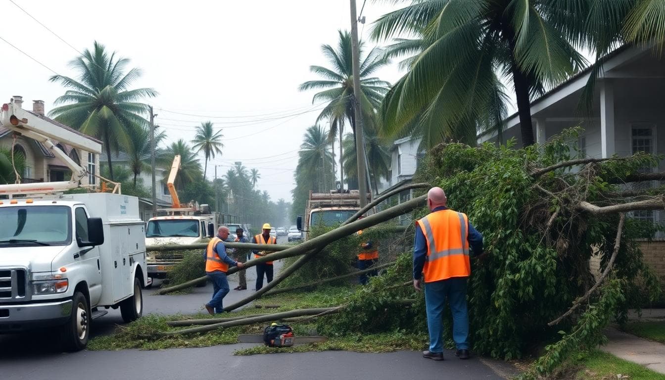 Hurricane Melissa: Full Coverage as Jamaica Cleans Up and the Storm Moves Through the Atlantic 2 Cleanup crews and residents in Jamaica clearing hurricane debris from a residential street