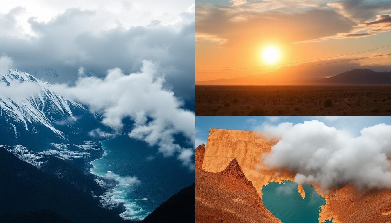 La Niña Has Arrived: What It Means for the U.S. Forecast This Fall and Winter 4 Collage showing snowy Northwest, dry Southwest, and warm Southeast to illustrate La Niña impacts