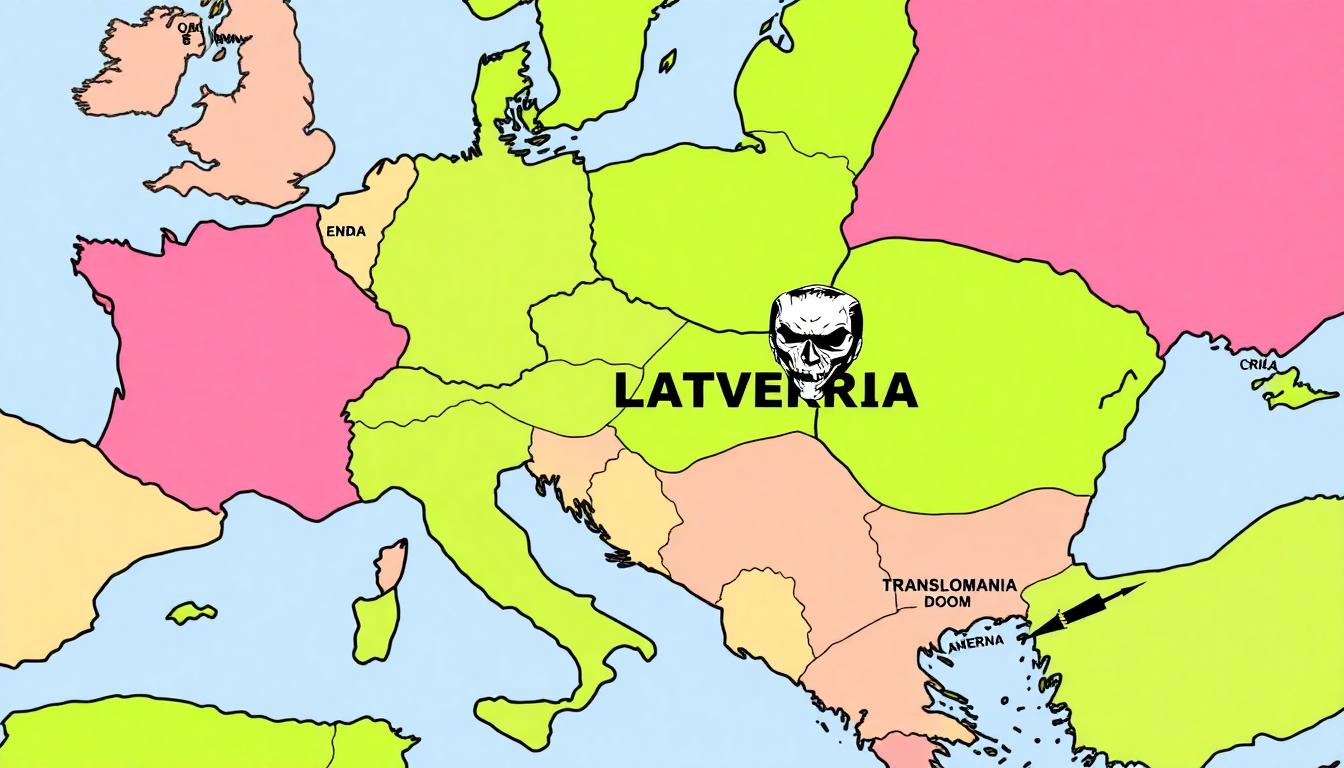 Doctor Doom’s Marvel Debut: Two Big Mysteries Finally Solved 4 Inside Article Image 3: Comic-style map of Latveria, highlighting location