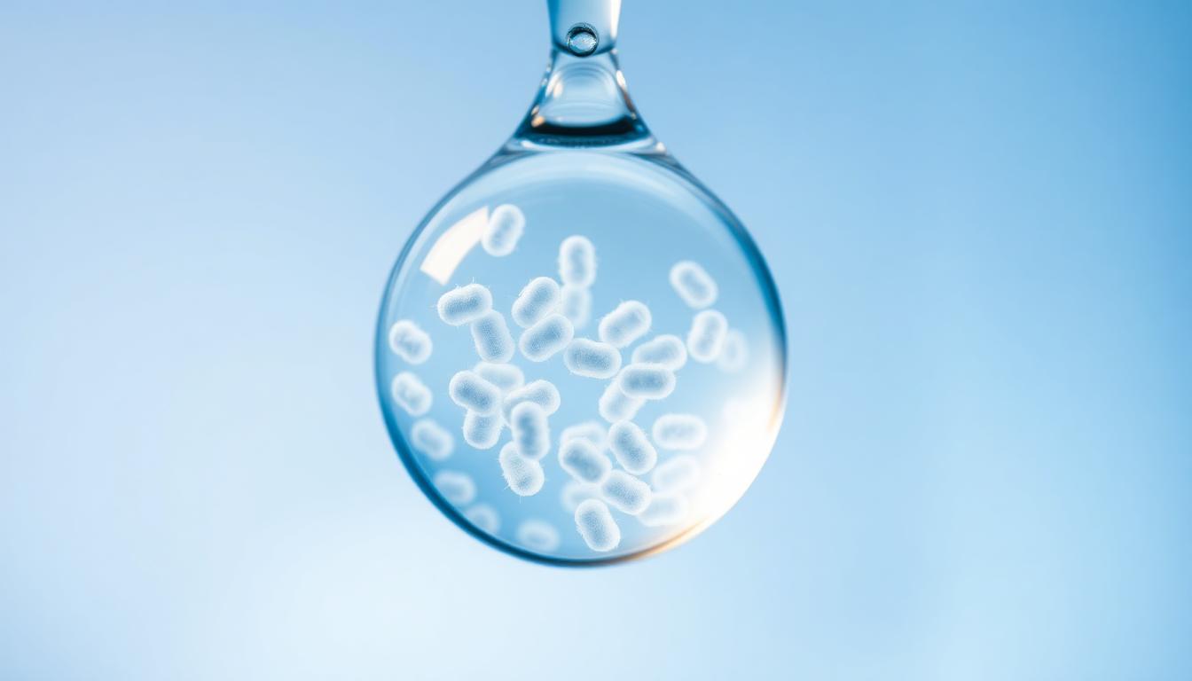 Harlem Legionnaires’ Disease Cluster: What Happened, Why, and What’s Next 3 Inside Article Image 3: Water droplet under microscope revealing Legionella bacteria
