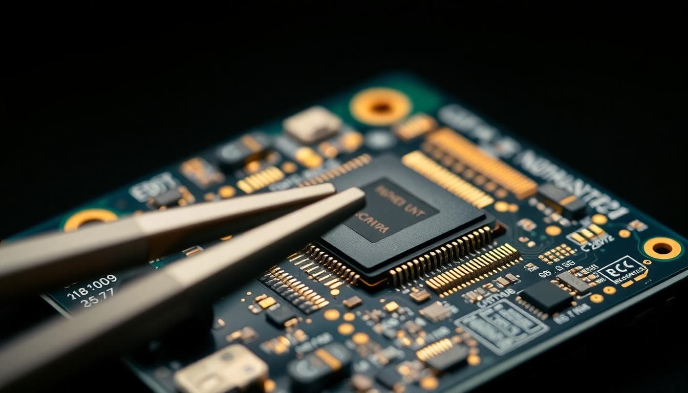 Qualcomm Reportedly Supplying 75% of Chips for Samsung Galaxy S26, With Exynos 2600 Covering the Rest 2 Macro of smartphone motherboard showing SoC package and traces