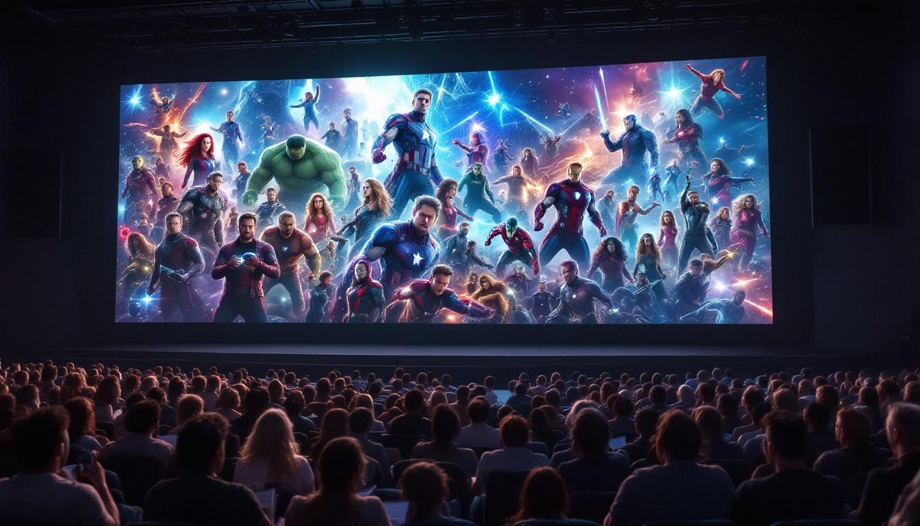 Fans with notepads and Marvel shirts, reliving the MCU’s heyday