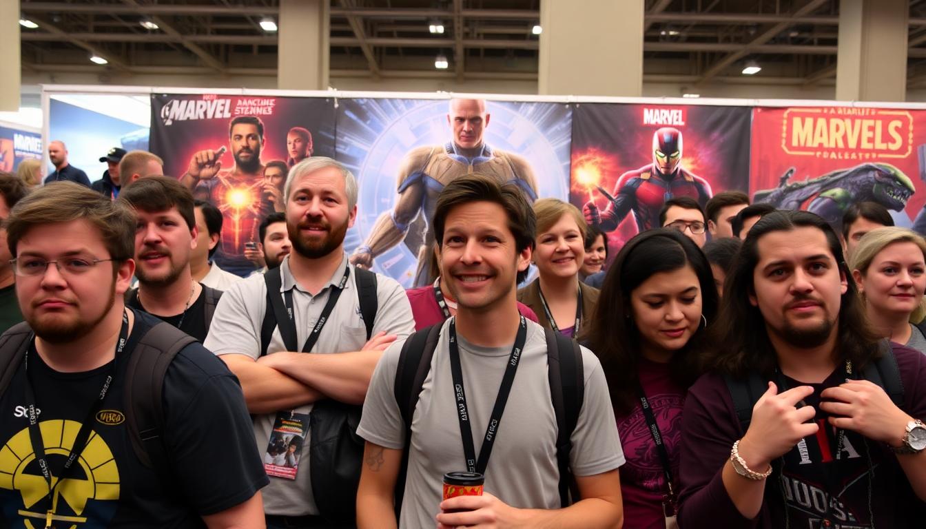 Vision Quest: Why Marvel's MCU Show Was Replaced and What’s Next 4 Inside Image: MCU fans at a comic convention reacting to Marvel announcements