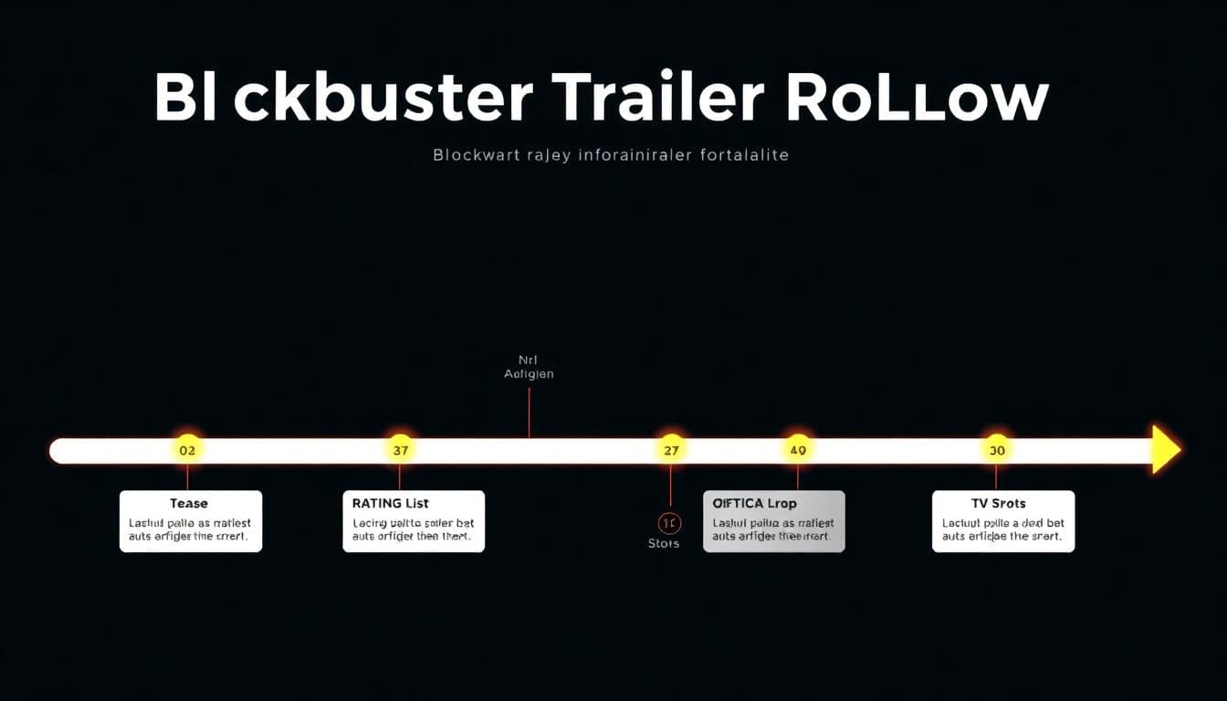 Avengers: Doomsday Trailer Timing: What We Know, What’s Rumored, and What to Watch 2 Minimalist timeline infographic illustrating a blockbuster trailer rollout phases