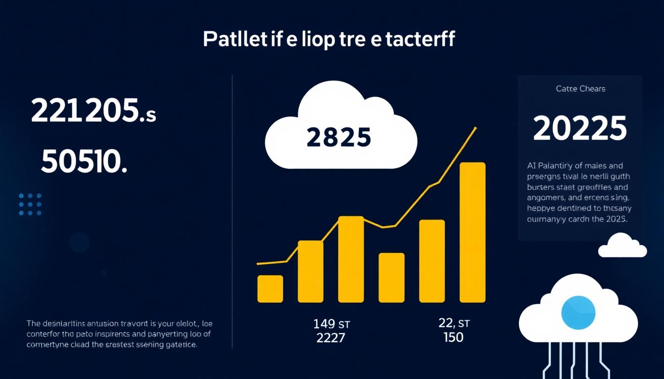Palantir Stock Soars as AI Powers Record-Breaking Results 3 Stylized infographic: Palantir revenue and earnings growth charts, Q2 2025, AI chips and cloud icons, clean modern style