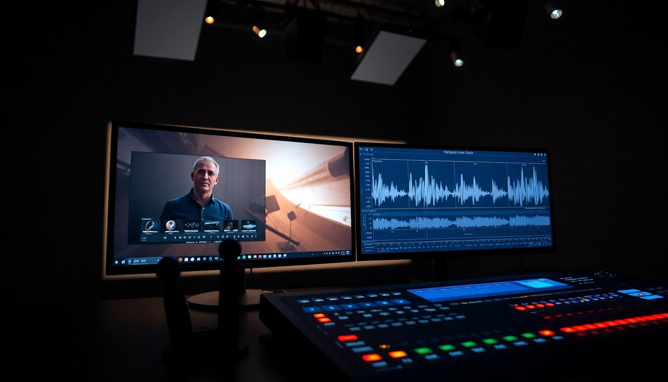 Avengers: Doomsday Wraps Filming, But The Hardest Work Is Still Ahead 4 Professional color grading and editing suite with dual monitors and control surface