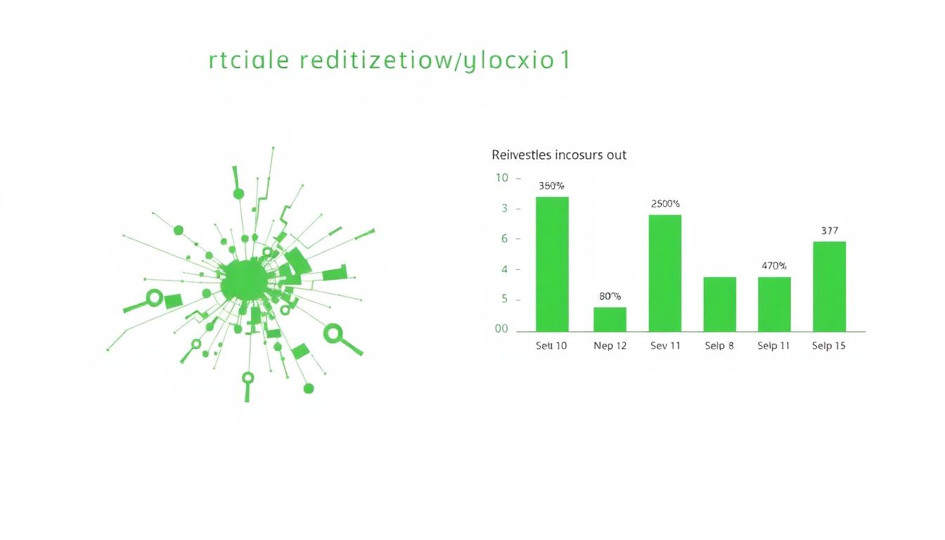 Abstract map and bar visualization of store portfolio rationalization
