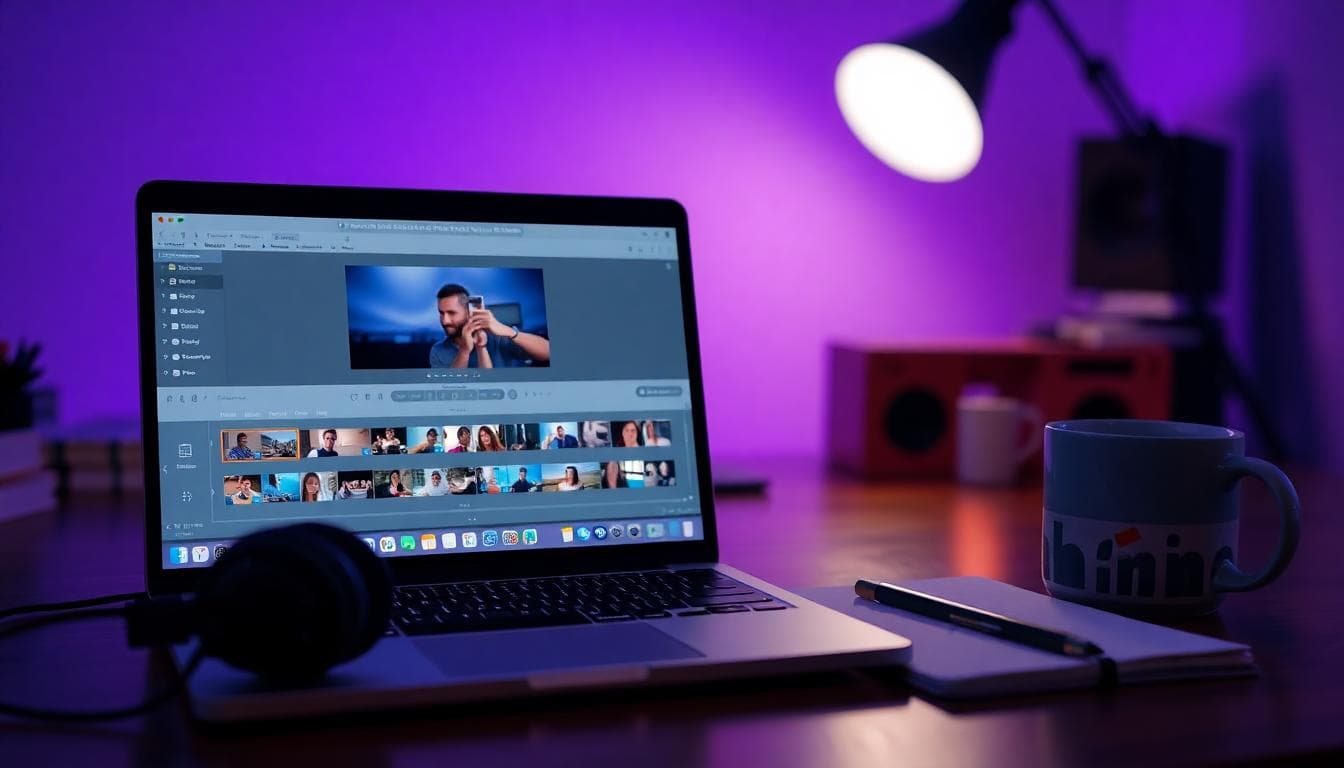 OpenAI’s Sora May Add Licensed Fictional Characters: What Creators Should Know 3 Laptop showing a generic AI video timeline for Sora-style editing