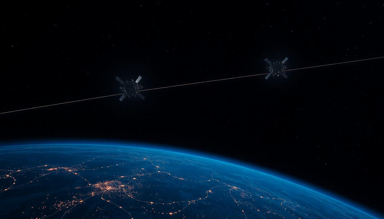 Starlink Outage Knocks Tens of Thousands Offline Worldwide 1 Starlink satellites in orbit, digital static shows disrupted connectivity