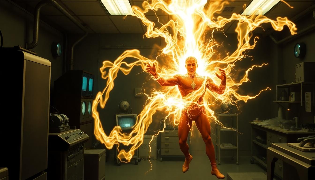 Designing 'The Fantastic Four: First Steps': Bringing Marvel’s First Family to Life 4 Swirling Energy – The Superhero Transformation Moment