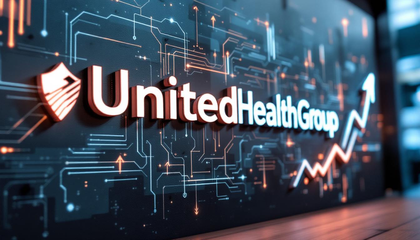 AI vs. Buffett’s Mystery Stock: When Machines Analyze Wall Street’s Greatest Investor 2 Image: UnitedHealth Group logo, AI circuitry, and rising stock arrows