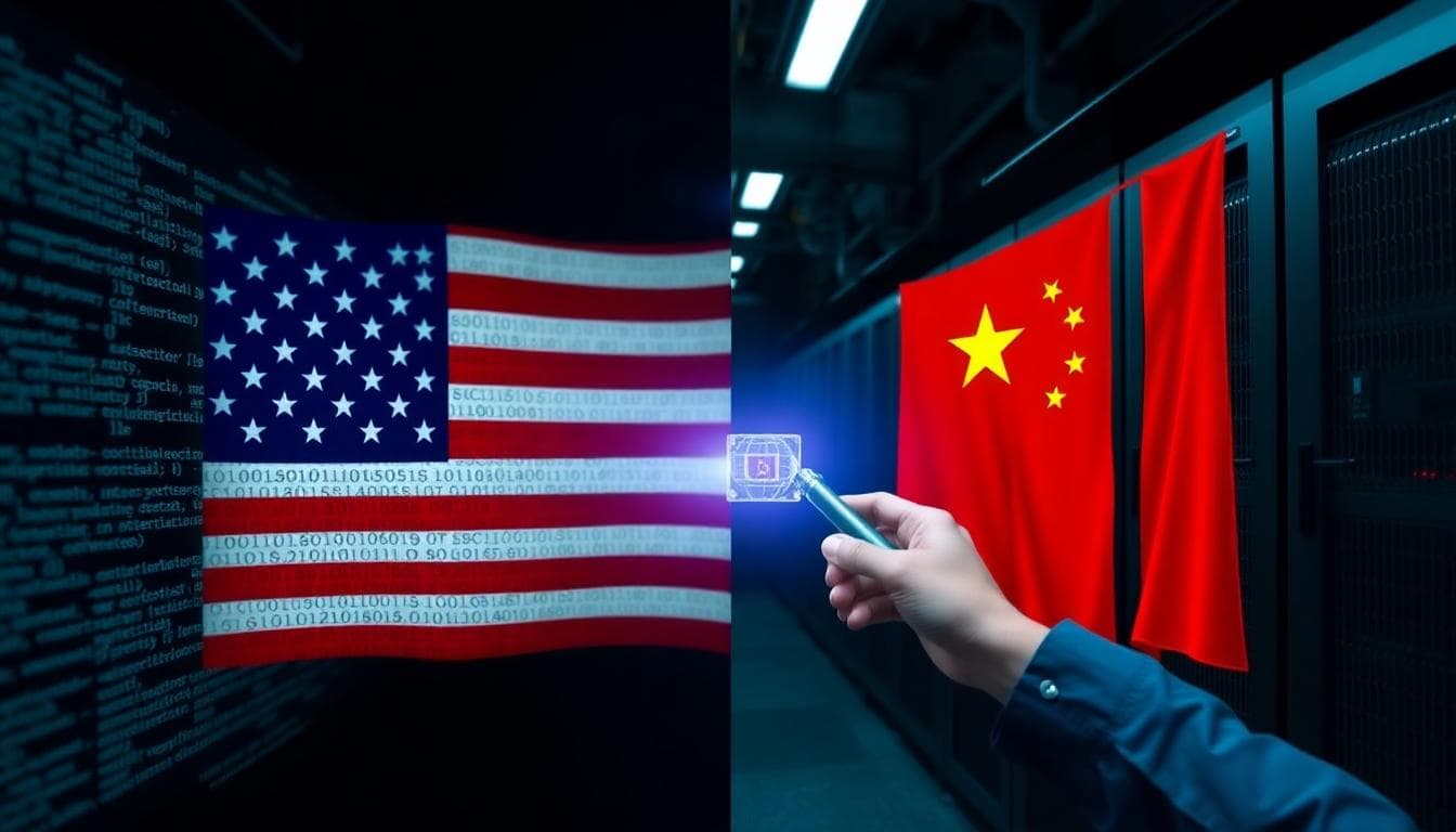 China Says It Found Evidence of a US Cyber Attack on a State Agency: What We Know and What It Means 4 Split-screen composite representing US-China cyber tension and server security