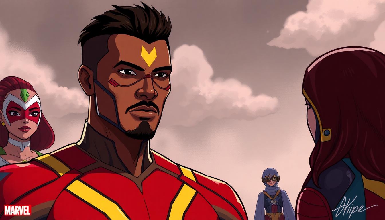 Vision Quest: Why Marvel's MCU Show Was Replaced and What’s Next 2 Inside Image: Storyboard art with Vision, Wanda, and MCU supporting cast