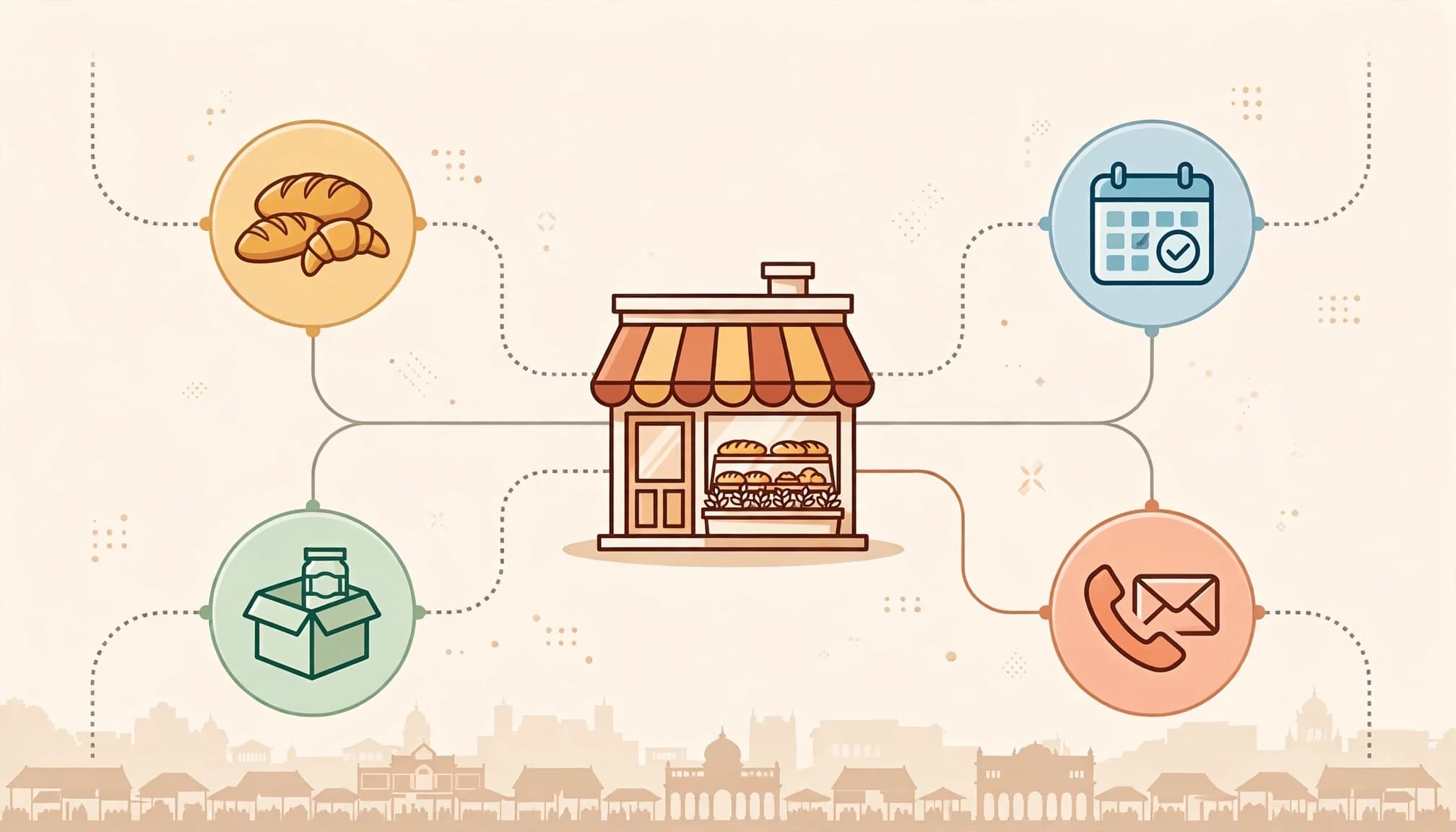 Small business website navigation map