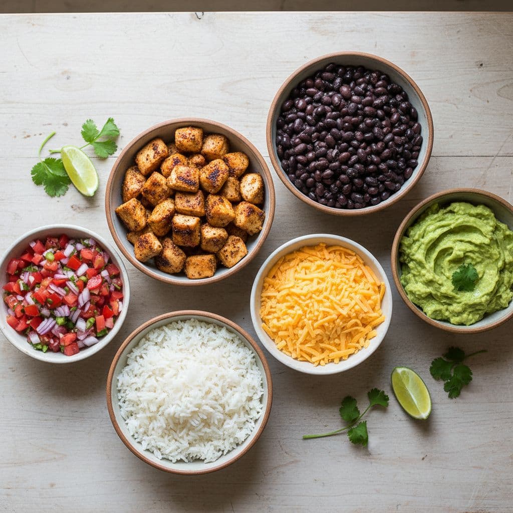 Qdoba Burrito Calories, each item